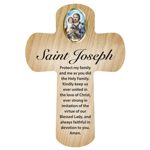 St Joseph Prayer Cross (8cm)