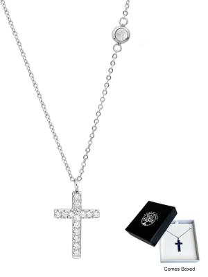 Necklace Cross - Diamante