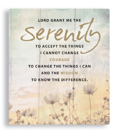 Serenity Porcelain Plaque