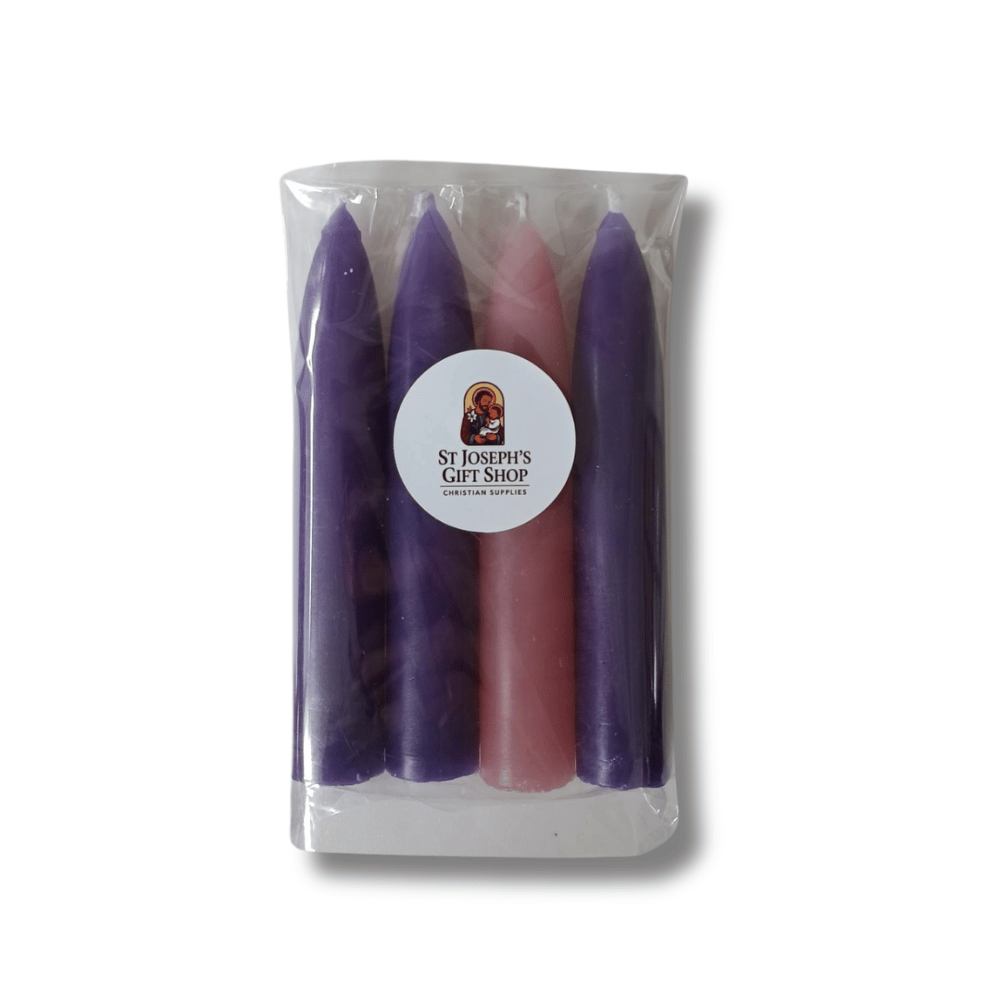 Advent Candle Set: 125mm Taper Candles