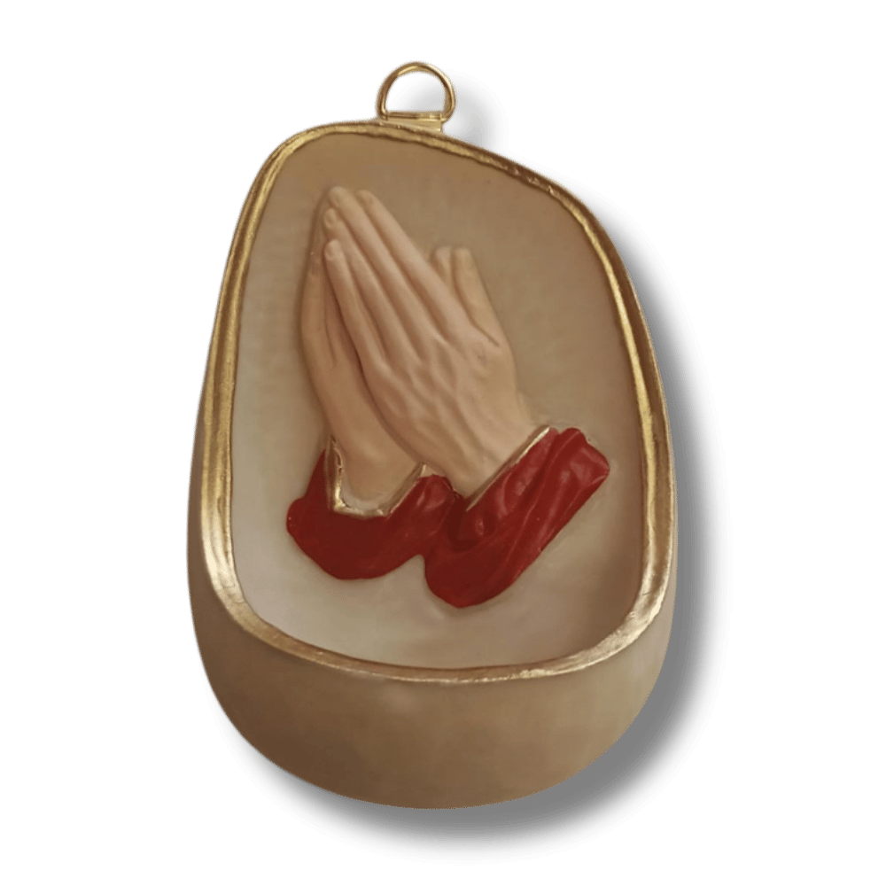 Holy Water Font: Praying Hands
