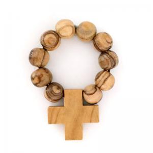 Rosary Ring olive wood from Bethlehem