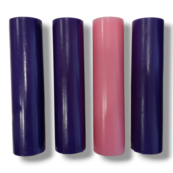 Advent Candle Set: 7cm x 28cm