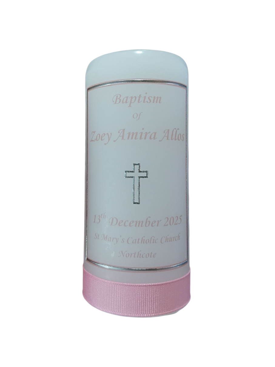 Baptism Candle 14cm: OG Design