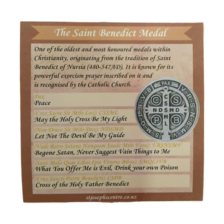 St Benedict Medal Prayer Card