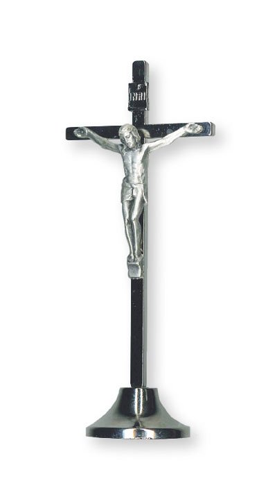 Standing Metal Crucifix 12.5cm