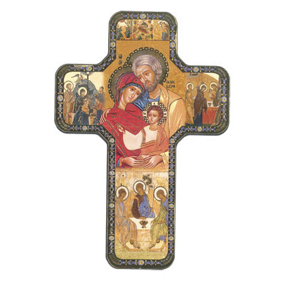 Holy Family Icon Cross