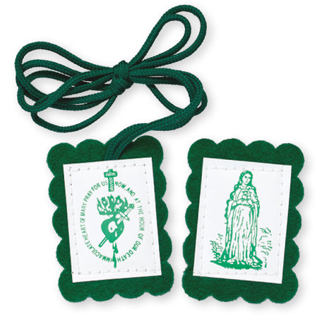 Green Scapular with Leaflet