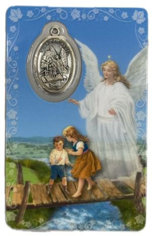 Guardian Angel - Laminated Card & Medal
