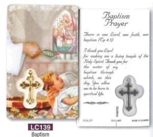 Baptism - Laminated Card & Medal