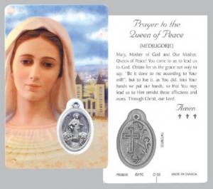 Medjugorje - Laminated Card & Medal