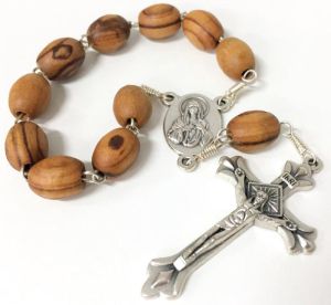 Olive Wood Rosary from Bethlehem - One Decade