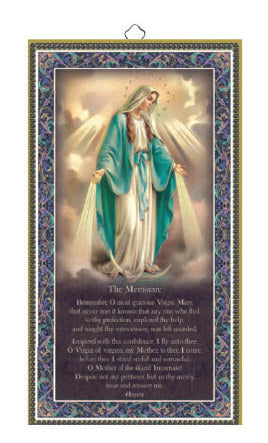 The Memorare - Our Lady of Grace - Plaque