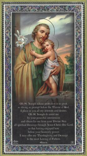 St Joseph: Italian Wooden Plaque