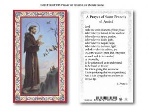 St Francis of Assisi Holy Card 1 - Italian