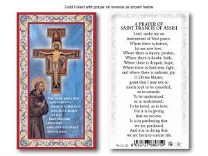 St Francis of Assisi Holy Card 2 - Italian