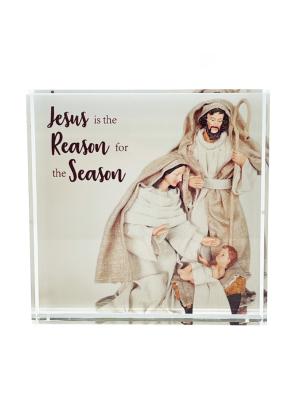 Christmas Crystal Block: Jesus is the Reason
