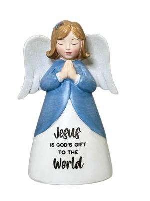 Resin Christmas Angel: Jesus is God's Gift