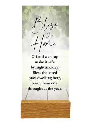 Bless Our Home - Glass Plaque
