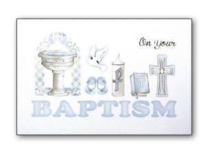 Baptism Card - Baby Boy
