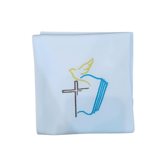 Baptism Stole: Dove, Cross and Bible