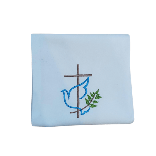 Baptism Stole: Dove, Cross and Olive Branch