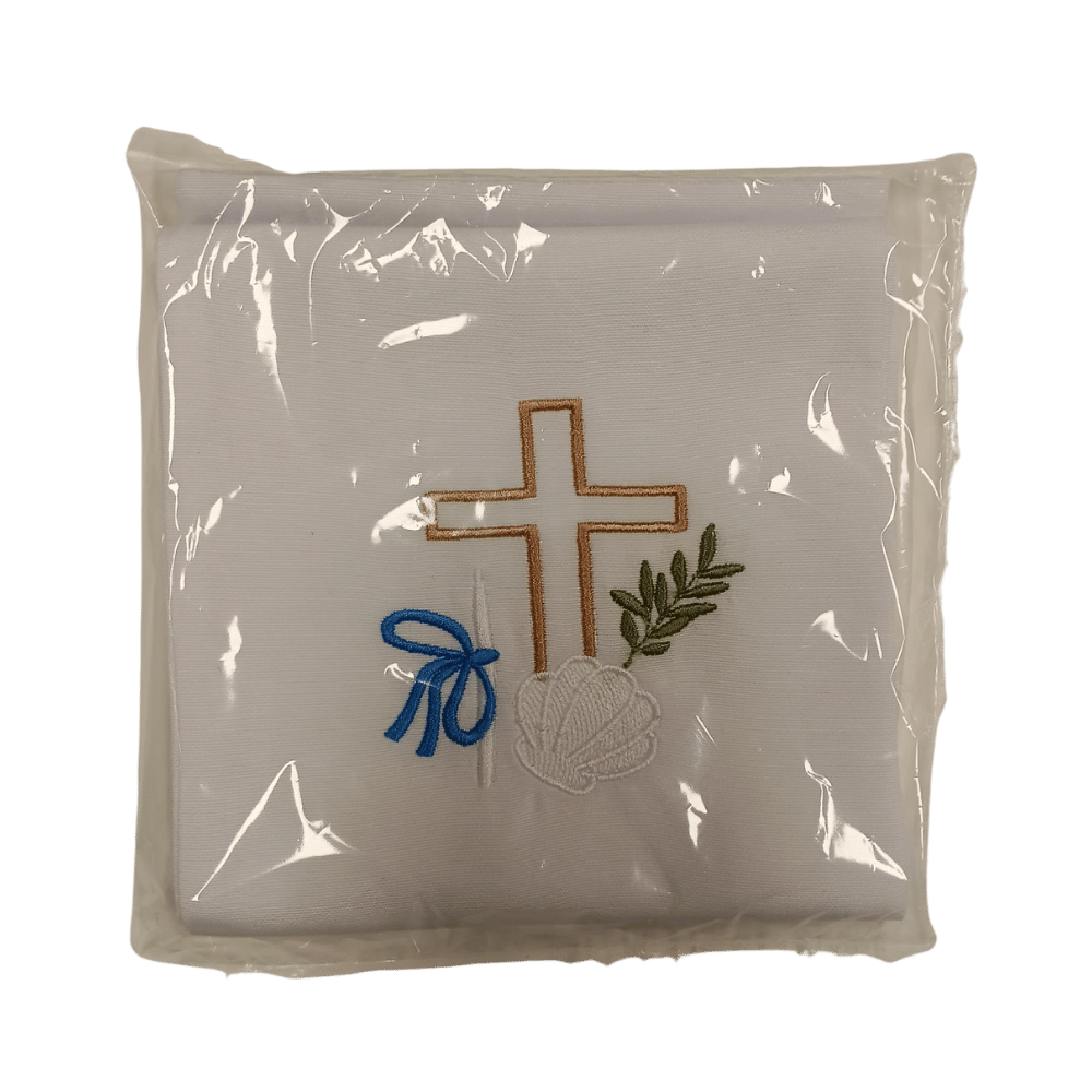 Baptism Stole: Cross, Shell and Ribbon