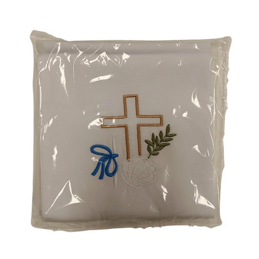 Baptism Stole: Cross, Shell and Ribbon