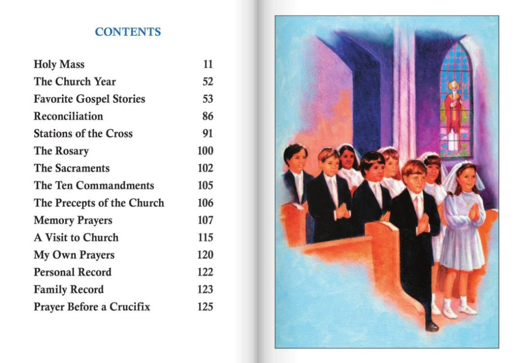 Marian Children's Mass Book: Black Soft-Hard cover
