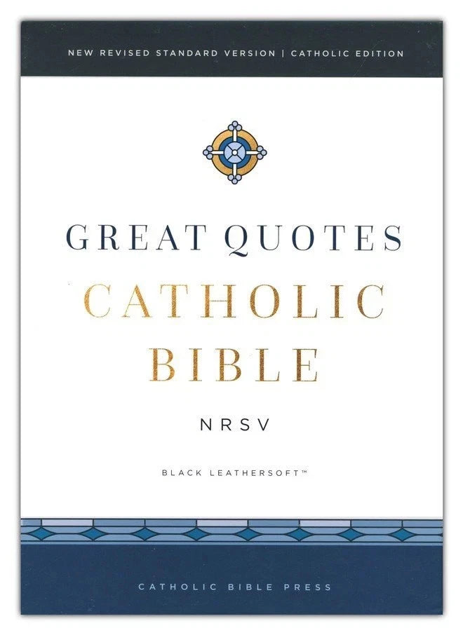 NRSV Catholic Bible Large Print Black Leathersoft