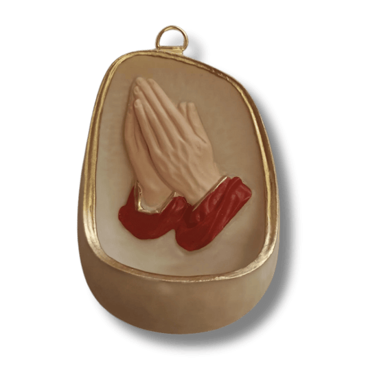 Holy Water Font: Praying Hands