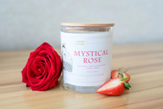 Soy Candle: Mother Mary - Mystical Rose