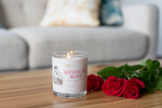 Soy Candle: Mother Mary - Mystical Rose