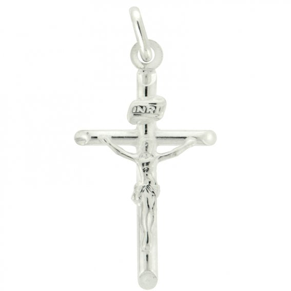 Crucifix (3cm): Sterling Silver with Chain