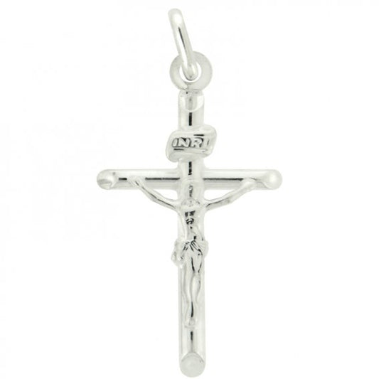 Crucifix (3cm): Sterling Silver with Chain