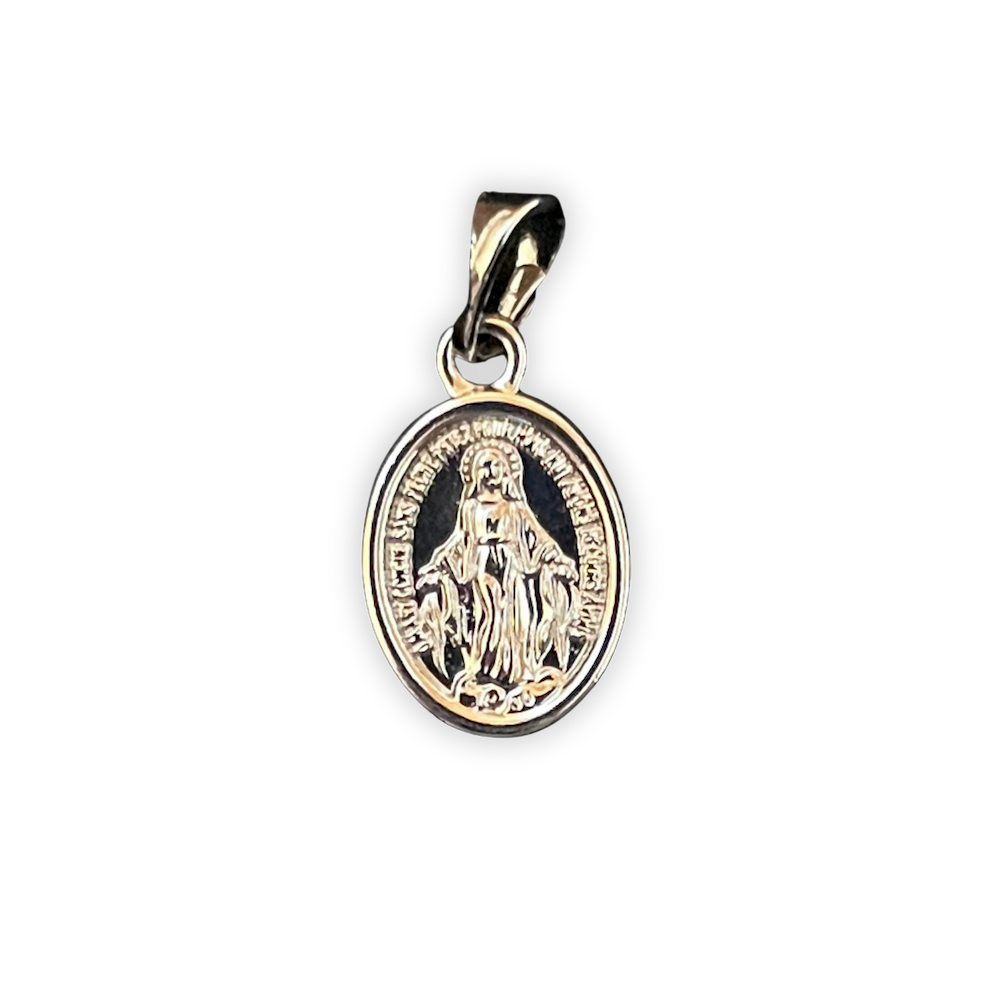 Miraculous Medal Silver Plated - 1.2cm