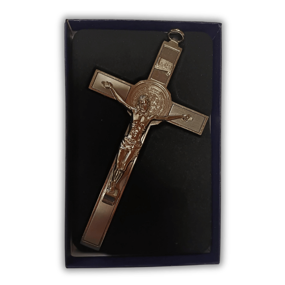 Metal Wall Crucifix: 17cm