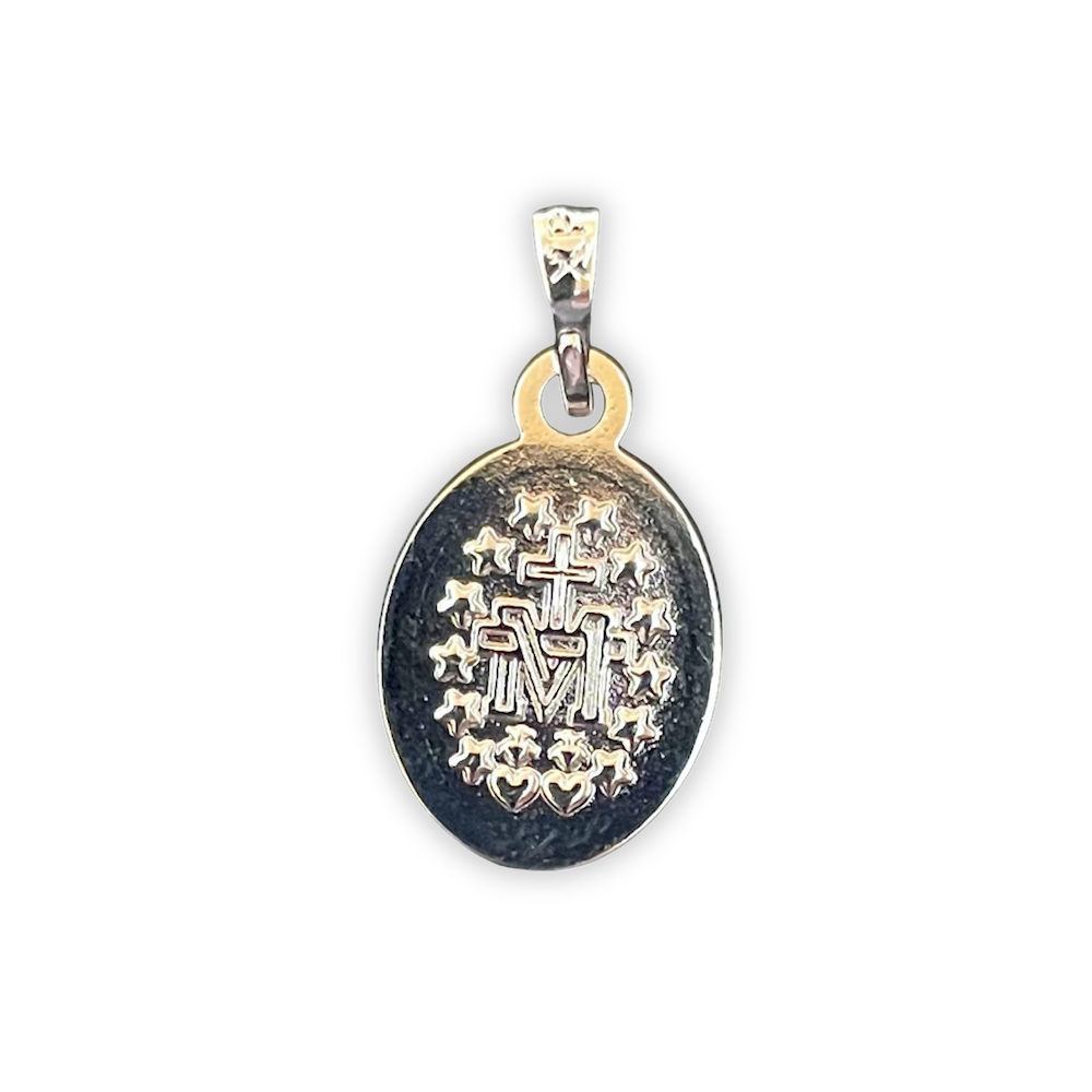 Miraculous Medal Silver Plated - 1.2cm