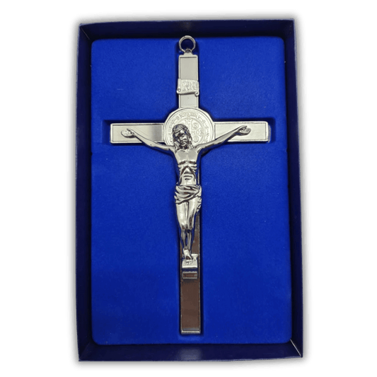 Metal Wall Crucifix: 22cm