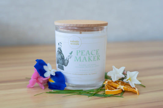 Soy Candle: St Francis of Assisi - Peace & Hope