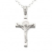 St Benedict Crucifix 3cm - Stainless Steel