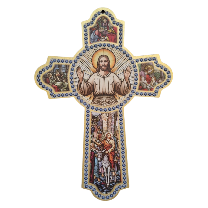 The Welcome Cross: 15cm wooden cross with explanation