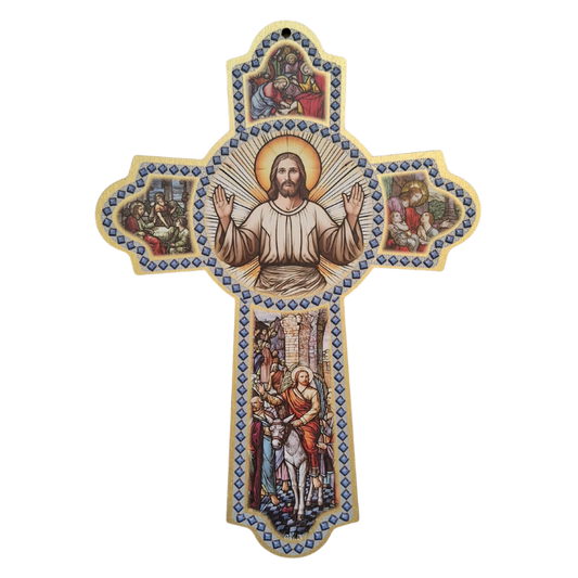 The Welcome Cross: 15cm wooden cross with explanation