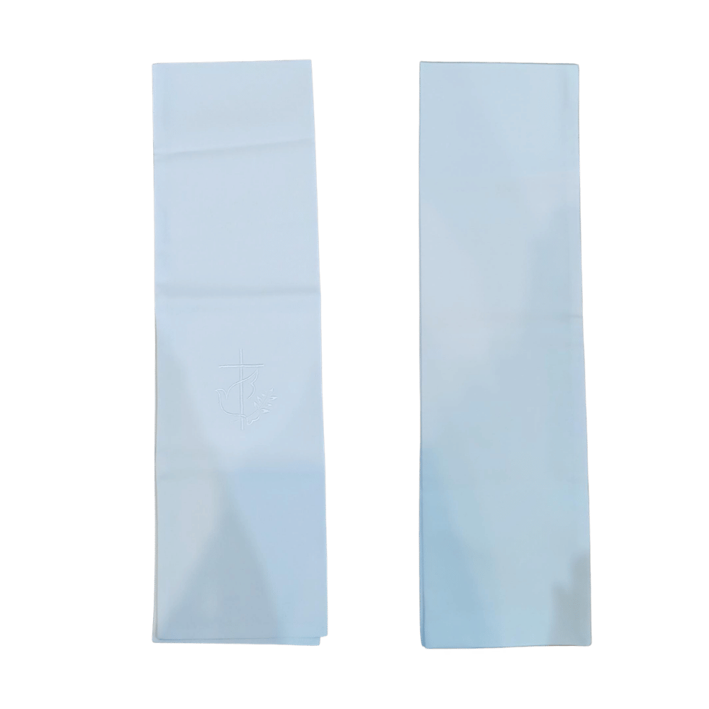 Baptism Stole: Cross, Shell and Ribbon