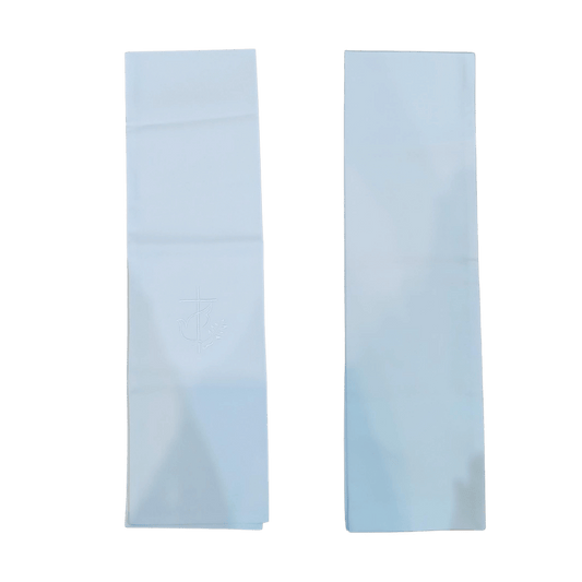Baptism Stole: Cross, Shell and Ribbon