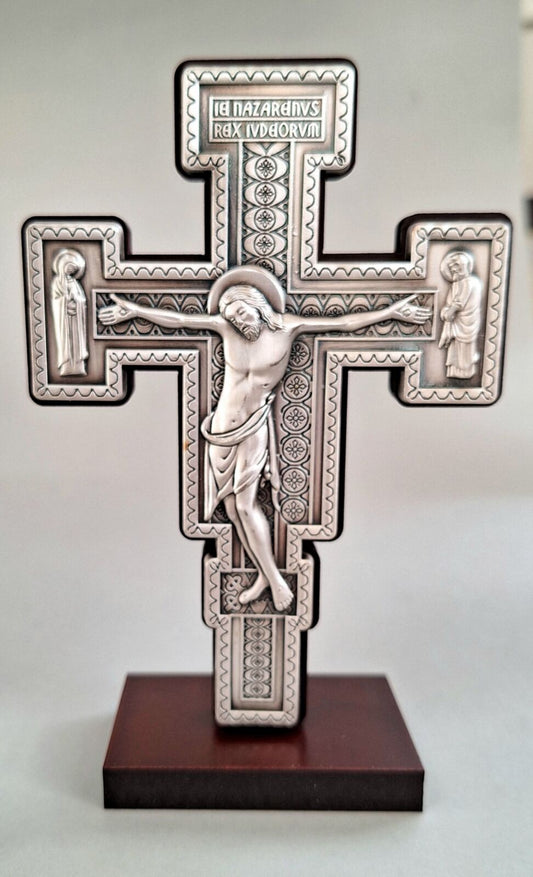 Italian Giotto Icon Crucifix - Standing (13 cm)