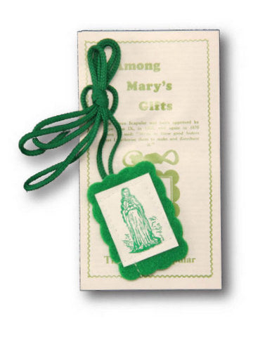 Green Scapular with Leaflet