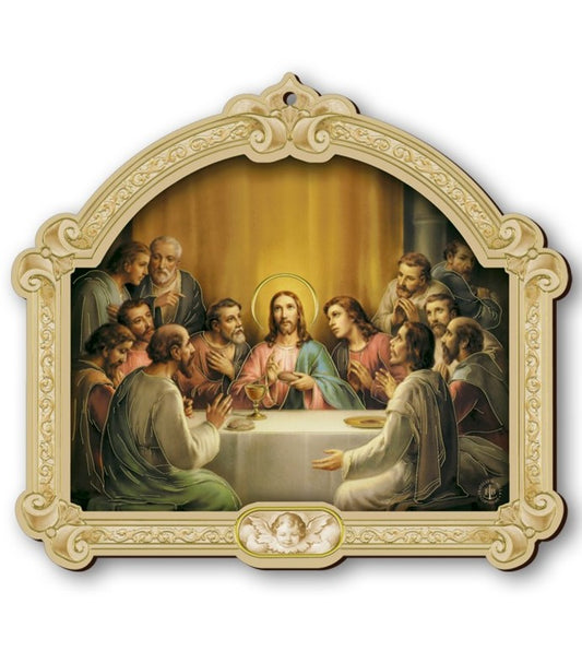 Last Supper - Wooden Plaque (Baroque Style)