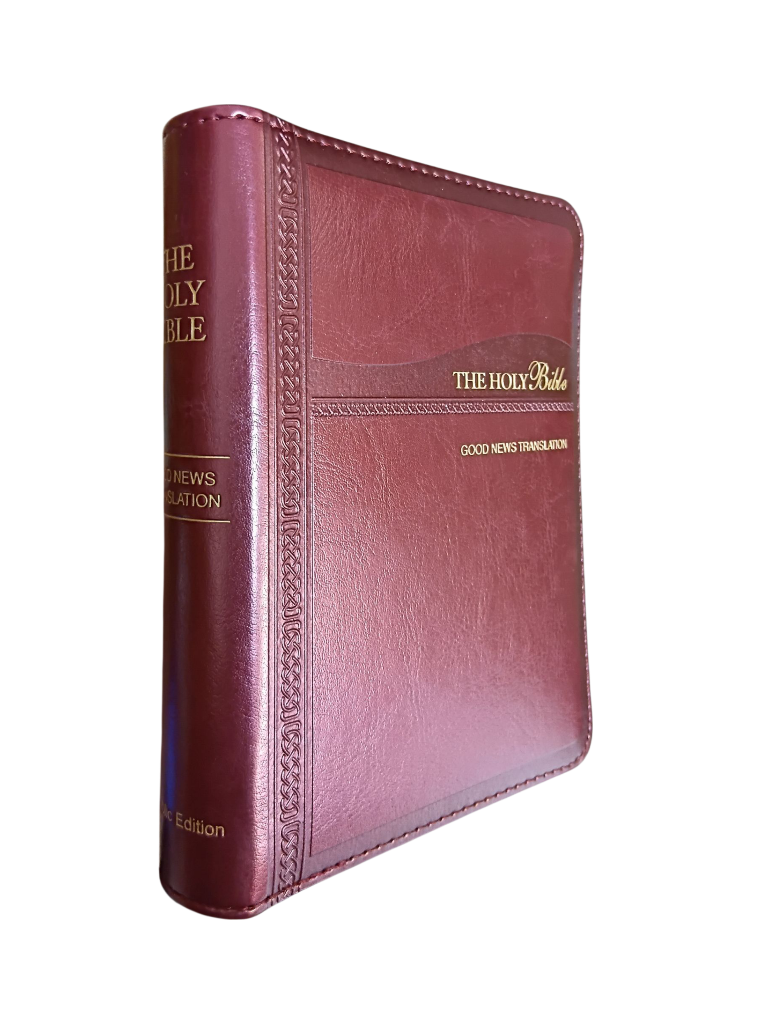 GNT Bible Catholic Burgandy Zip