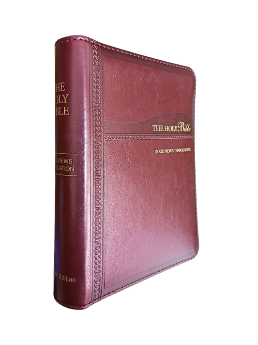 GNT Bible Catholic Burgandy Zip